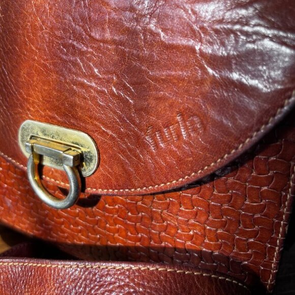 Vintage Furla Leather Crossbody Brown - Picture 5 of 6